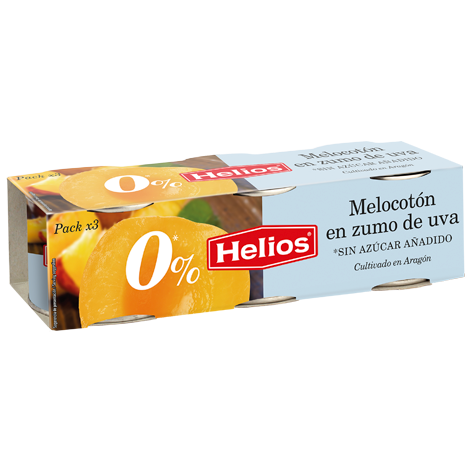 Tripack Melocotón en Zumo de Uva 600g